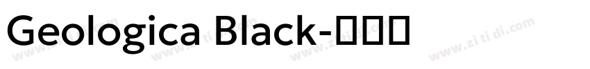 Geologica Black字体转换